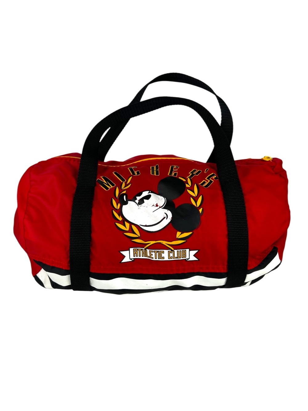 Vintage Disney Mickey Athletic Club Duffel Gym Bag USA Horizon Designs 90s